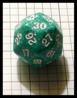 Dice : Dice - 30D - Koplow Aqua and Pale Aqua with White Numerals Die - Gen Con Aug 2012